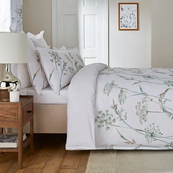 Duvet Cover Set with Pillowcase - Green, Cotton