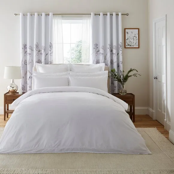 Duvet Cover Set with Pillowcase - Mauve, Cotton