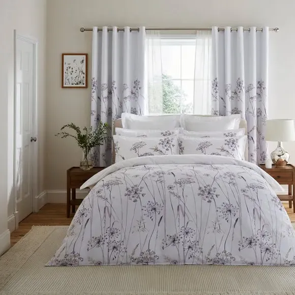 Duvet Cover Set with Pillowcase - Mauve, Cotton