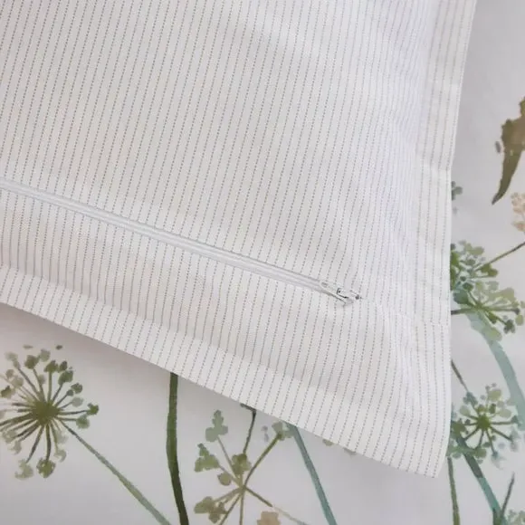Oxford Pillowcase Pair - Green, Cotton