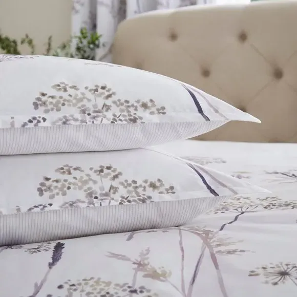 Oxford Pillowcase Pair with Zip - Mauve, Cotton