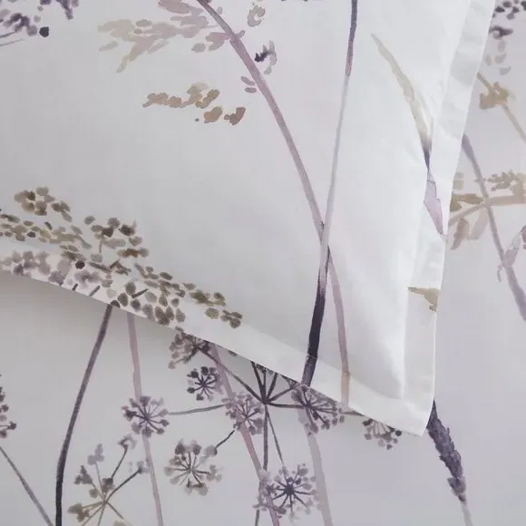 Oxford Pillowcase Pair with Zip - Mauve, Cotton