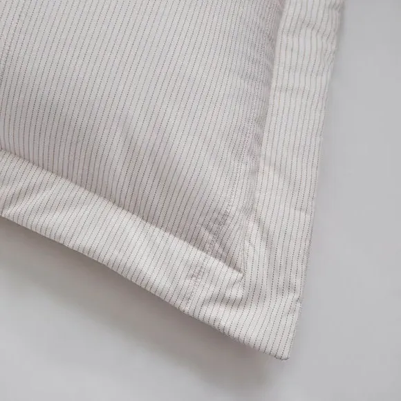 Square Pillowsham Quilted Design - Natural, Cotton