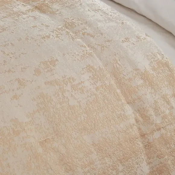 Textured Bedspread with Jacquard - Gold