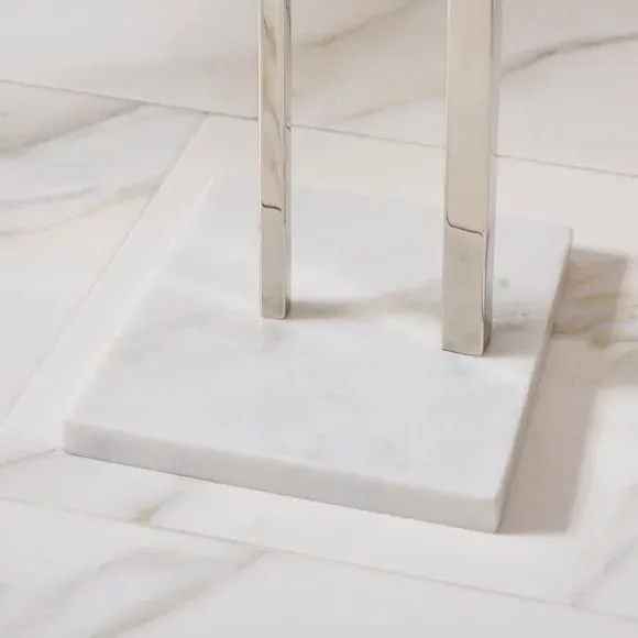 Toilet Butler Stand - Chrome, Marble