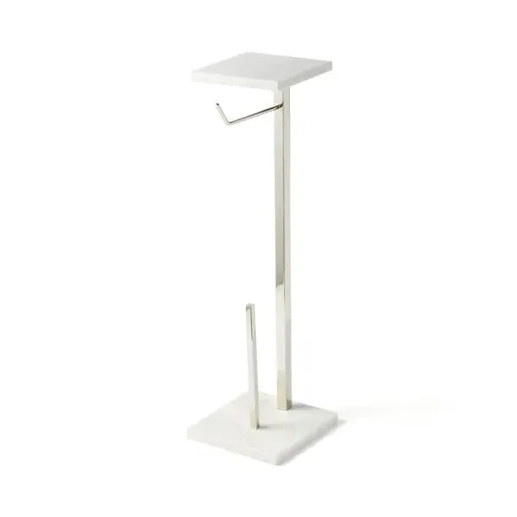 Toilet Butler Stand - Chrome, Marble