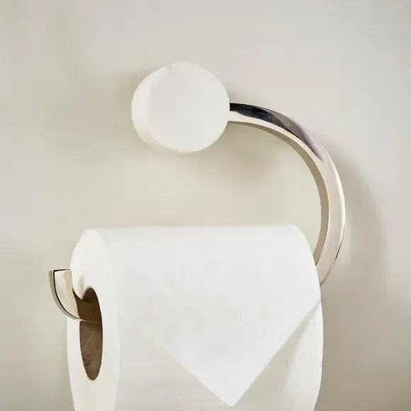 Toilet Roll Holder - Chrome, Marble