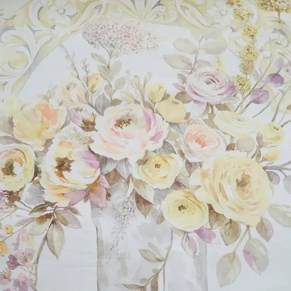 Reversible Duvet Cover Set - Yellow, Cotton