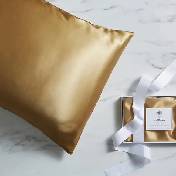 Silk Pillowcase - Gold, 100% Silk image