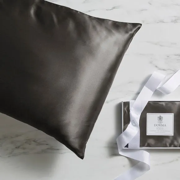 Silk Pillowcase - Grey, 100% Silk image