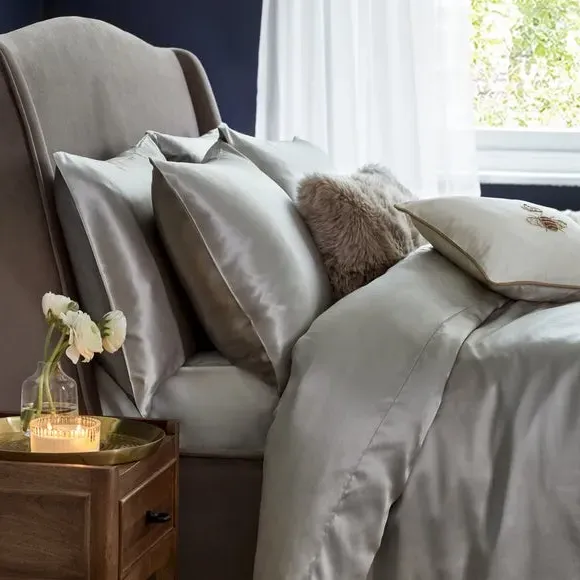 Silk Pillowcase - Silver, 100% Silk