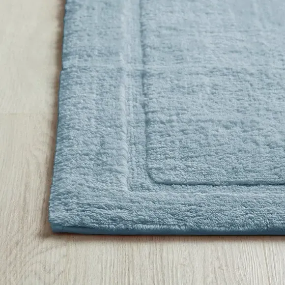 Soft Bath Mat - Blue, Cotton Blend