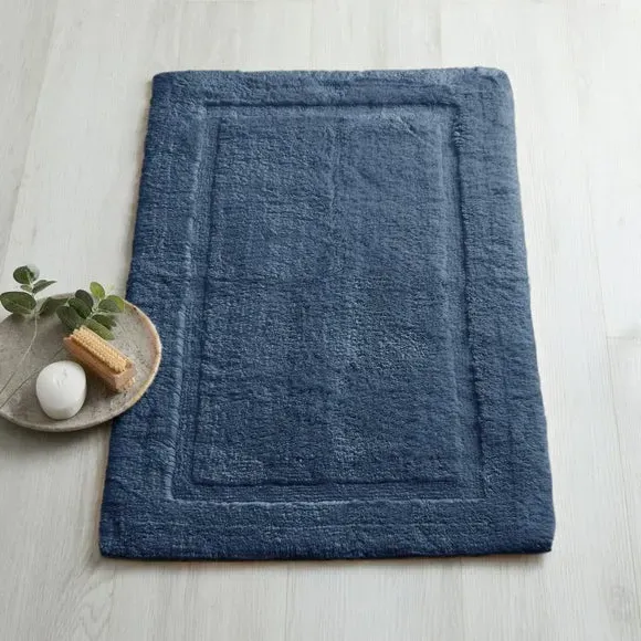 Soft Bath Mat - Deep Sea Blue, Cotton Blend
