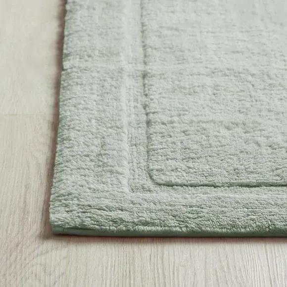 Soft Bath Mat - Grey Green, Cotton Blend
