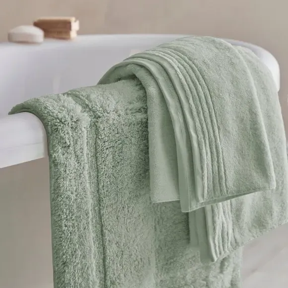 Soft Bath Mat - Grey Green, Cotton Blend