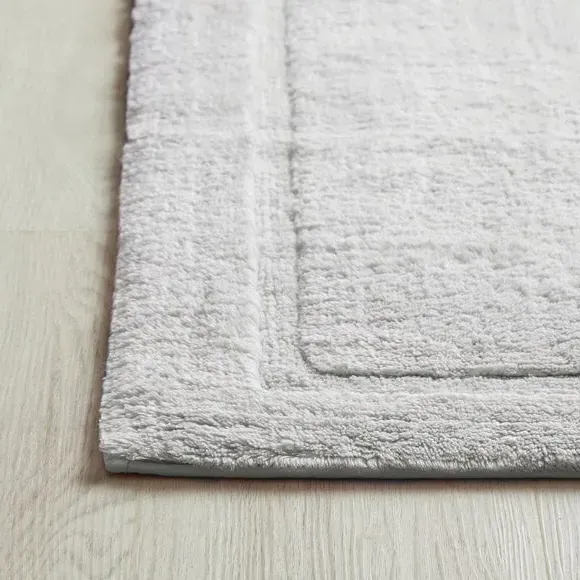 Soft Bath Mat - Silver, Cotton Blend