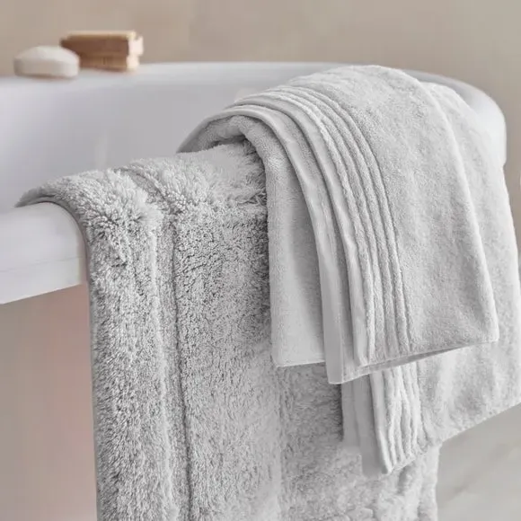 Soft Bath Mat - Silver, Cotton Blend