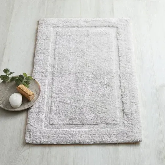 Soft Bath Mat - Silver, Cotton Blend