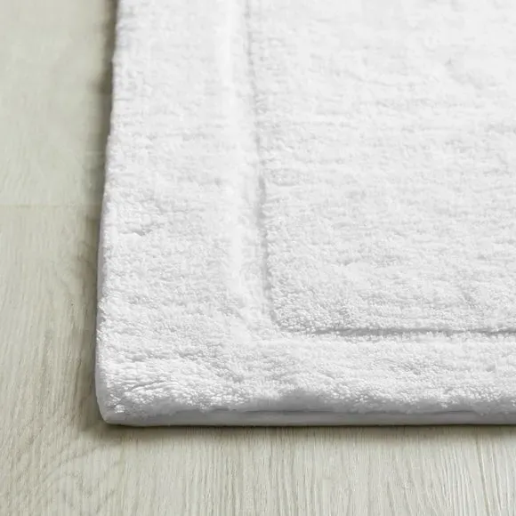 Soft Bath Mat - White, Cotton Blend
