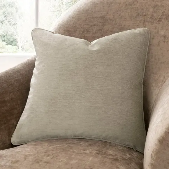 Square Cushion with Duck Feather Fill - Cream