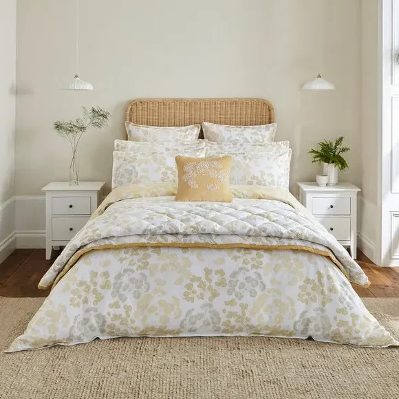 Square Cushion with Embroidery - Buttermilk, Velvet
