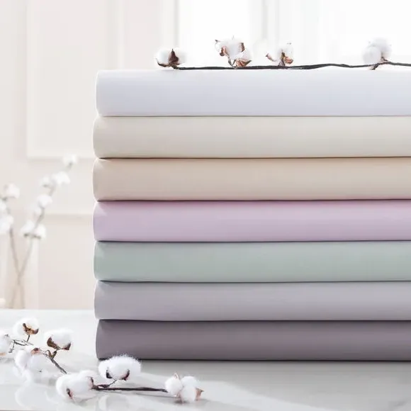 Standard Pillowcase 300 Thread - Cream, Cotton