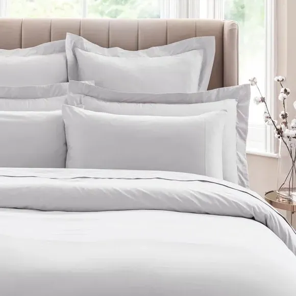 Standard Pillowcase 300 Thread - Silver, Cotton