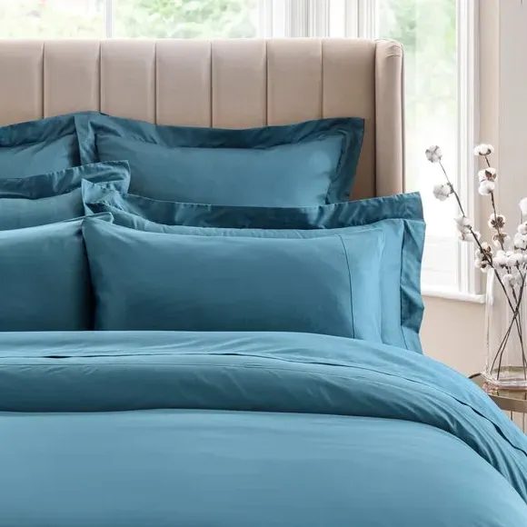 Standard Pillowcase 300 Thread - Teal, Cotton