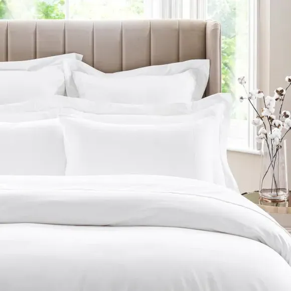 Standard Pillowcase 300 Thread - White, Cotton