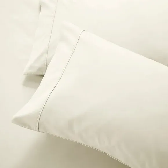 Standard Pillowcase 400 Thread Count - Cream, Cotton