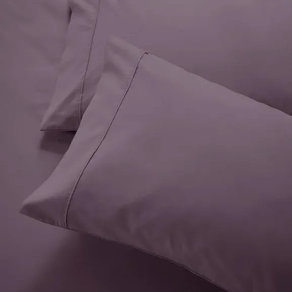 Standard Pillowcase 400 Thread Count - Mauve, Cotton