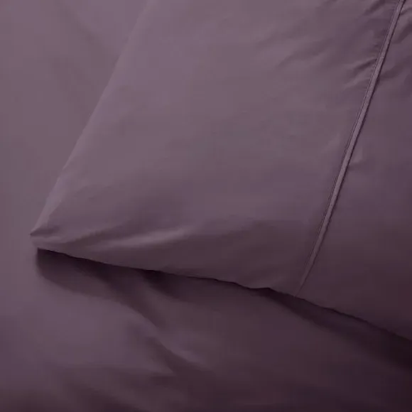 Standard Pillowcase 400 Thread Count - Mauve, Cotton