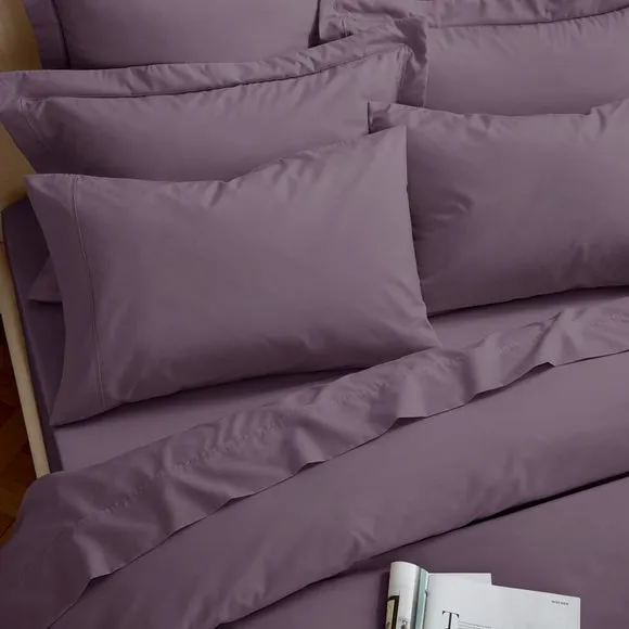 Standard Pillowcase 400 Thread Count - Mauve, Cotton