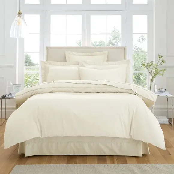 Standard Pillowcase 500 Thread Count - Cream, Cotton