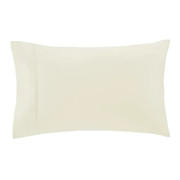 Standard Pillowcase 500 Thread Count - Cream, Cotton