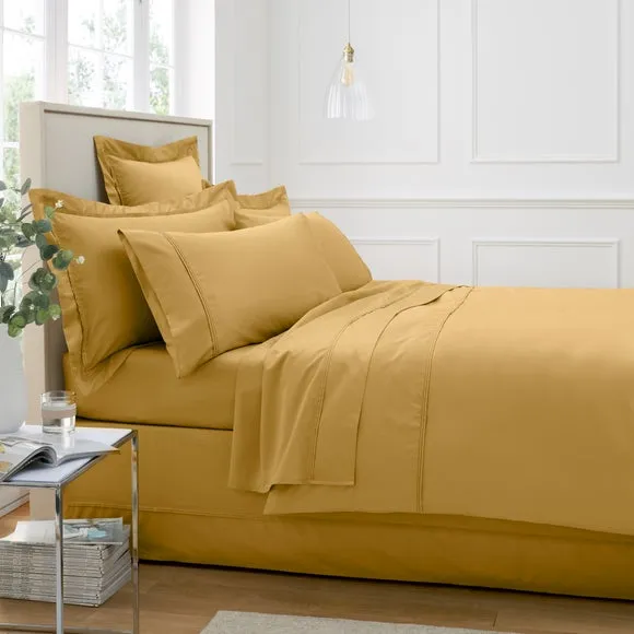 Standard Pillowcase 500 Thread Count - Honey, Cotton