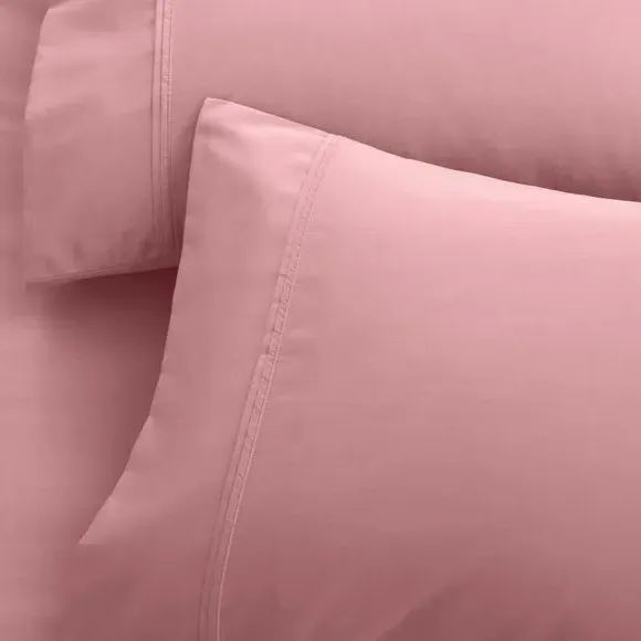 Standard Pillowcase 500 Thread Count - Rose, Cotton