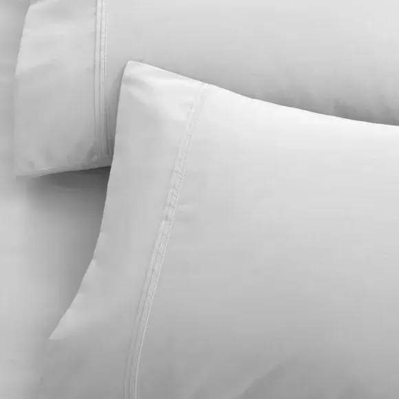 Standard Pillowcase 500 Thread Count - Silver, Cotton