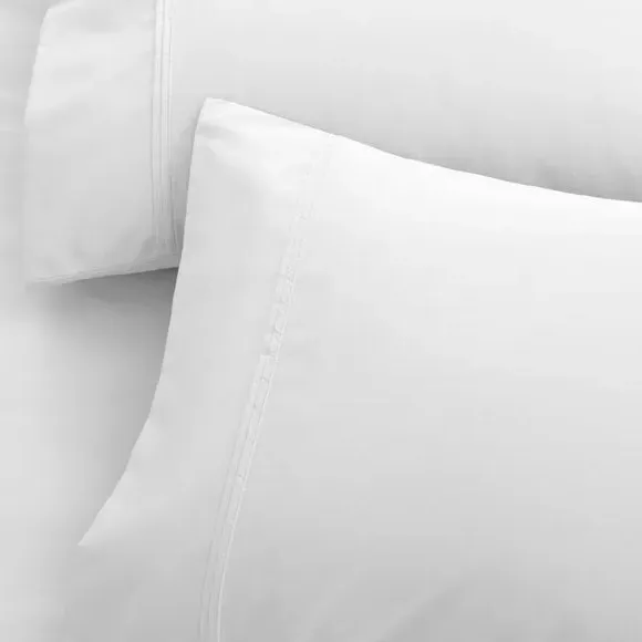 Standard Pillowcase 500 Thread Count - White, Cotton