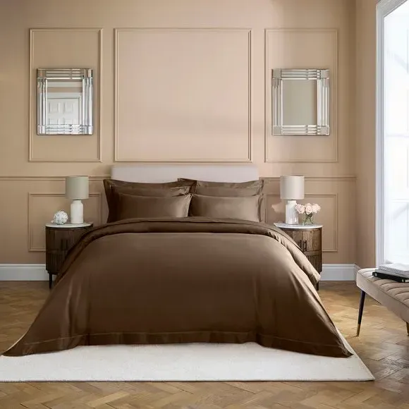 Standard Pillowcase 800 Thread Count - Chocolate, Cotton