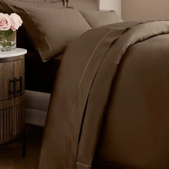 Standard Pillowcase 800 Thread Count - Chocolate, Cotton