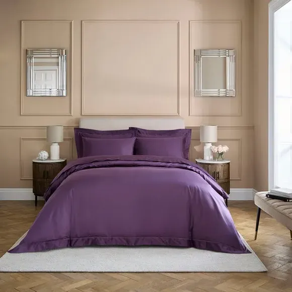 Standard Pillowcase 800 Thread Count - Damson, Cotton