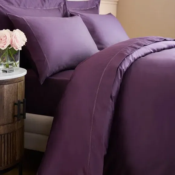Standard Pillowcase 800 Thread Count - Damson, Cotton