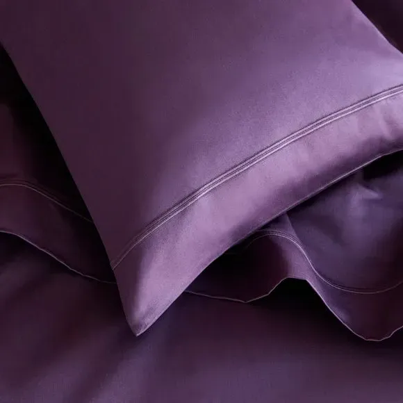 Standard Pillowcase 800 Thread Count - Damson, Cotton