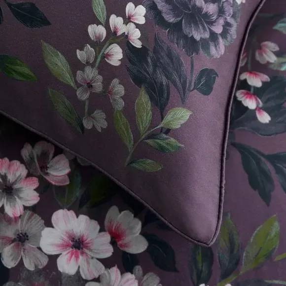 Standard Pillowcase Pair 300 Thread - Damson, Cotton