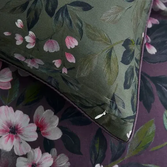 Standard Pillowcase Pair 300 Thread - Damson, Cotton
