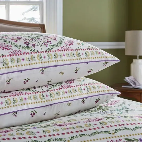Standard Pillowcase Pair Botanical - Cotton Sateen
