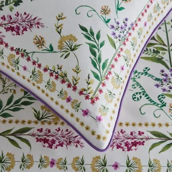 Standard Pillowcase Pair Botanical - Cotton Sateen