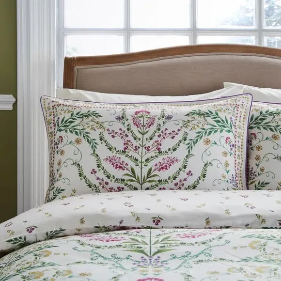 Standard Pillowcase Pair Botanical - Cotton Sateen