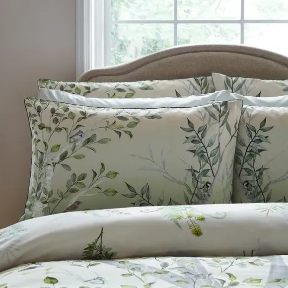 Standard Pillowcase Pair - Green, Cotton Sateen image